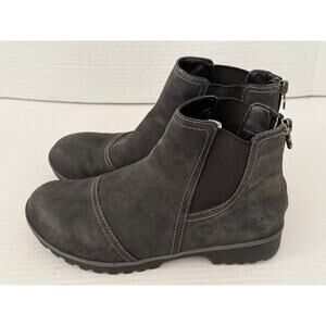 Women's JBU Charcoal Gray Peacock Water Resistant Memory Foam Boot Size 7.5‎